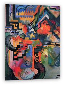 August Macke: Színes kompozíció (vászonkép)