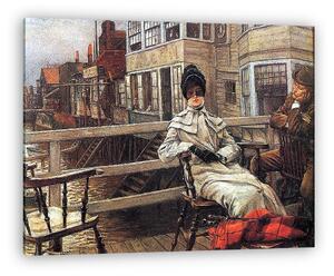 James Tissot: A kompon várva (vászonkép)