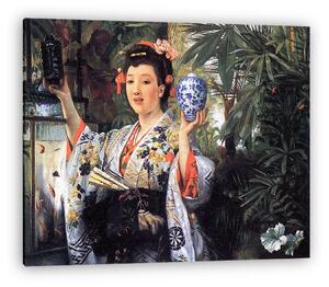 James Tissot: Fiatal japán nő (vászonkép)