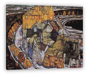 Egon Schiele: Város a szigeten (vászonkép)