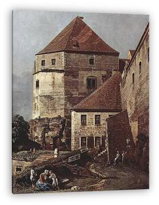 Canaletto: Pirna, Sonnenstein (részlet) (vászonkép)