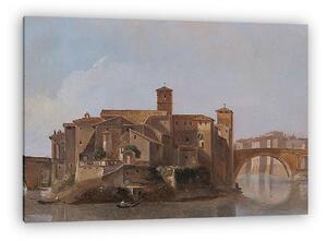 Jean-Baptiste Camille Corot: A római Konstantin-bazilika (vászonkép)