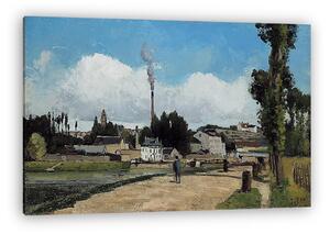 Camille Pissarro: Az Oise folyóPontoise-nél (vászonkép)