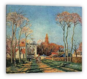 Camille Pissarro: Faluszéle (1872) (vászonkép)