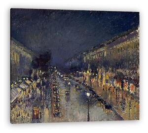 Camille Pissarro: A Montmartre sugárút este (vászonkép)