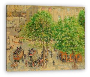 Camille Pissarro: A Theatre-Francais tér, tavasszal (vászonkép)