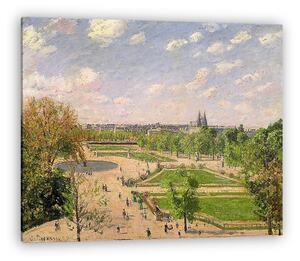 Camille Pissarro: A Tuilériák kertje, tavaszi reggel (1899) (vászonkép)