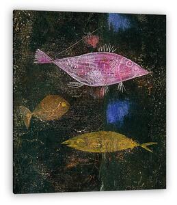Paul Klee: Halak a patakban (részlet 4.) (vászonkép)
