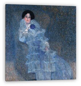 Gustav Klimt: Marie Henneberg portréja (kékben) (vászonkép)