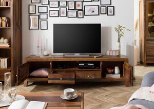 ANCONA TV-tábla rózsafa 200x45x55 sötét, barna, lakkozott
