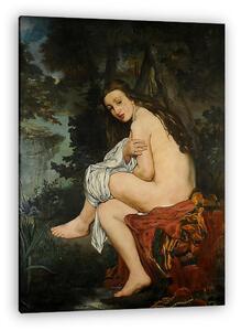 Edouard Manet: Meglepett nimfa (1861) (vászonkép)