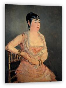 Edouard Manet: Hölgy rózsaszín ruhában (vászonkép)