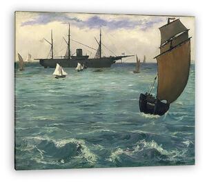 Edouard Manet: A Kearsarge hadihajó Boulogne-nál (1864) (vászonkép)