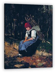 Munkácsy Mihály: Rőzsehordó nő (1873) (vászonkép)