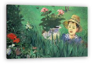 Edouard Manet: Fiú virágok között (Jacques Hoschedé) (vászonkép)