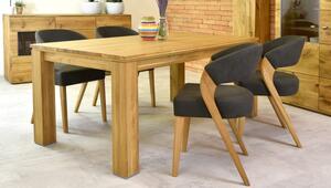 Stílusos tölgyfa szék és asztal
