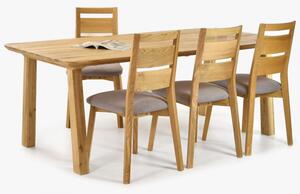 Tömörfa Martina étkezőasztal + Virginia tölgy székek