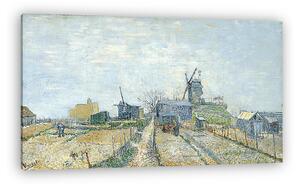 Vincent Van Gogh: A Montmart malmai és kiskertjei (vászonkép)