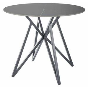 Cyrano étkezőasztal 90 cm, szürke / fekete