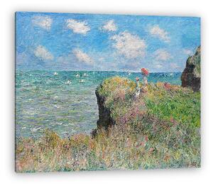Claude Monet: Séta a sziklán Pourville-nél (1882) (vászonkép)