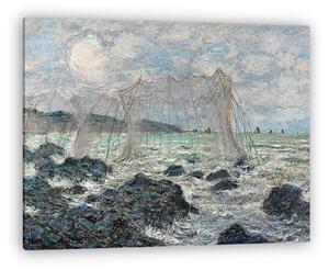Claude Monet: Halászhálók Pourville-nál (1882) (vászonkép)