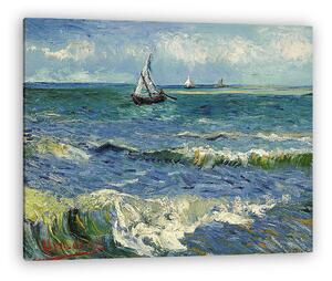Vincent Van Gogh: A tenger Les Saintes Maries de la Mer-nél (vászonkép)