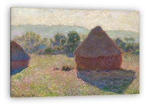 Claude Monet: Szénaboglyák, délben (1890) (vászonkép)