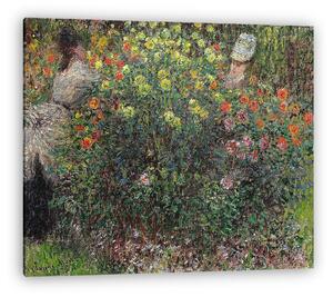 Claude Monet: Hölgyek a virágok közt (1875) (vászonkép)