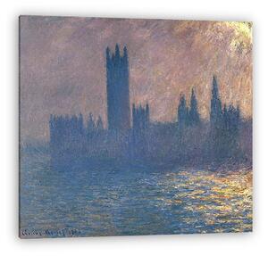 Claude Monet: A Londoni Parlement, napsugárral (1903) (vászonkép)