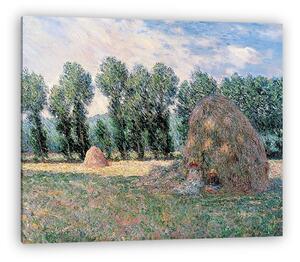 Claude Monet: Szénaboglyák (1885) (vászonkép)
