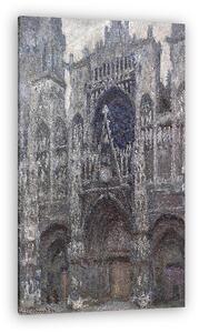 Claude Monet: A Rouen-i katedrális szürke időben (1892) (vászonkép)
