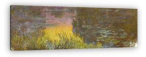 Claude Monet: Tavirózsák lenyugvó napnál (vászonkép)