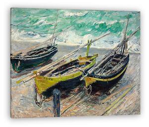 Claude Monet: Három halászcsónak (1885) (vászonkép)