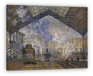 Claude Monet: A Saint-Lazare pályaudvar (1877) (vászonkép)