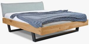 Masszív fa ágy fém lábakon 180 x 200 cm, Samuel