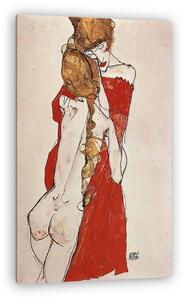Egon Schiele: Anya és lánya (vászonkép)