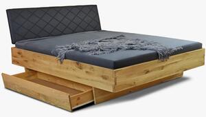 Tölgyfa ágy tárolóhellyel 180 x 200 cm