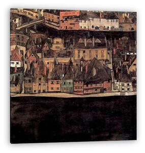 Egon Schiele: Kisváros (vászonkép)