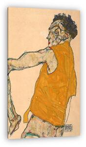 Egon Schiele: Önarckép sárga mellényben (vászonkép)