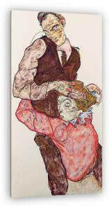 Egon Schiele: Szerelmesek (vászonkép)