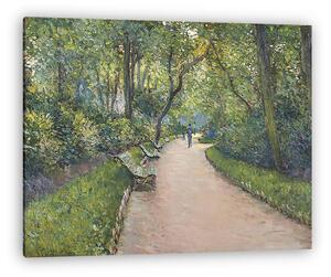 Gustave Caillebotte: A Monceau park Párizsban (vászonkép)