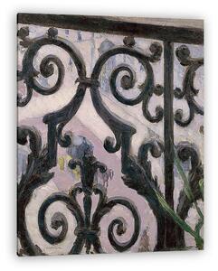 Gustave Caillebotte: Kilátás az erkélyről (vászonkép)