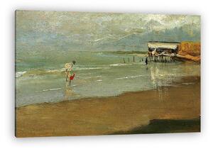 Joaquin Sorolla: Galíciai tengerpart (vászonkép)