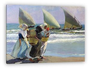 Joaquin Sorolla: A három vitorlás (1903) (vászonkép)