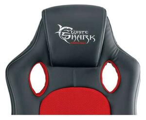 White Shark Kings Throne Gamer szék, Műbőr, 120 kg, Piros-fekete