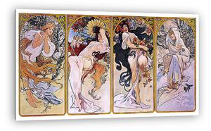 Alfons Mucha: Négy évszak (vászonkép)