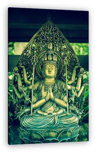 Buddha zöldben (vászonkép)