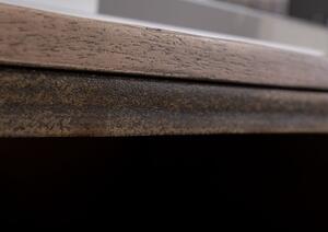TV-asztal mangó 170x40x60 barna, lakkozott, acélból