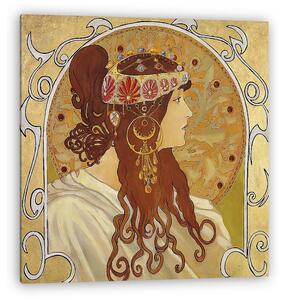 Alfons Mucha: Zodiac II. (feldolgozás) FS (vászonkép)