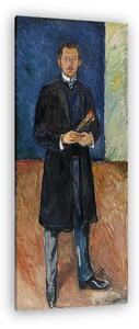 Edvard Munch: Önarckép ecsettel (vászonkép)